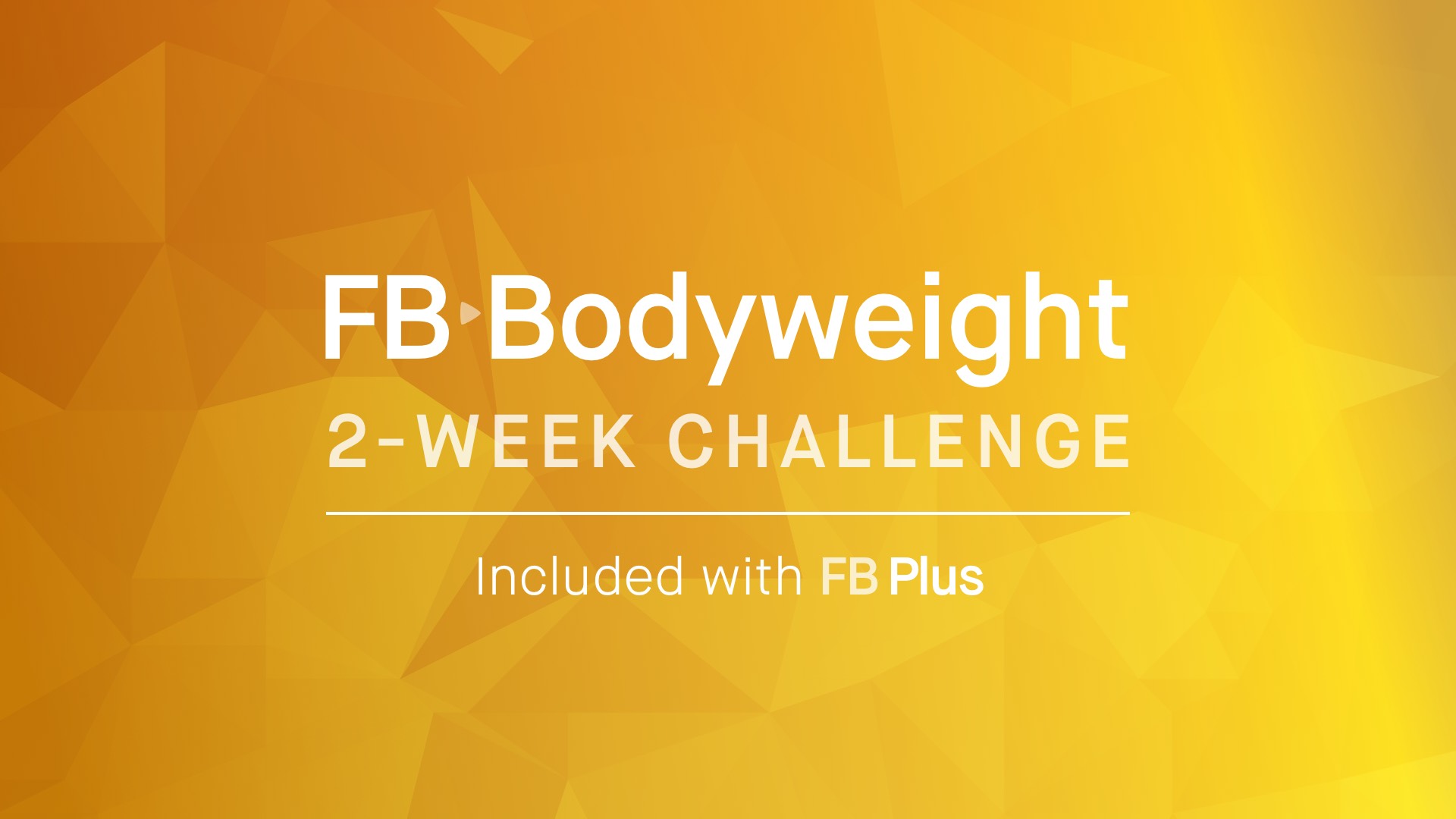 2 Week FB Bodyweight Challenge Fitness Blender